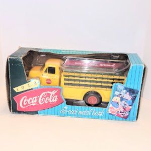 VINTAGE DIE CAST METAL COCA COLA 1953 DELIVERY TRUCK BANK 9" NEW IN BOX
